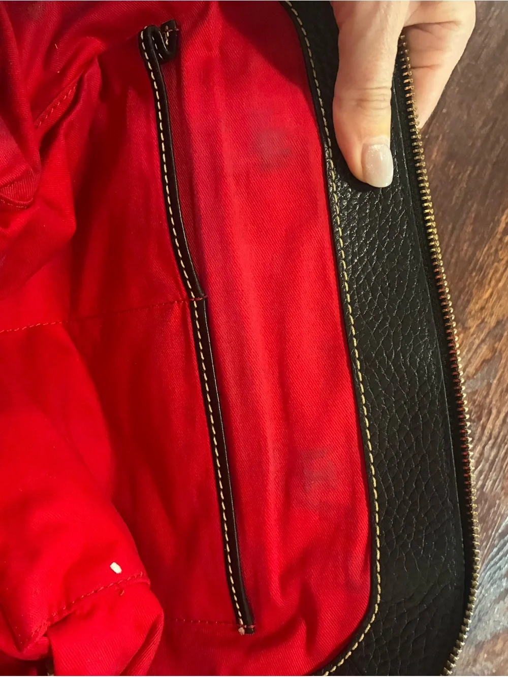 Dooney & Bourke structured pebbled